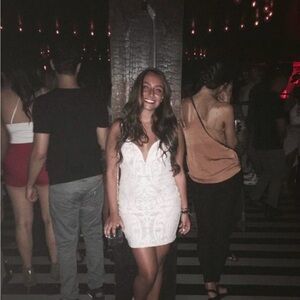 Elegant White Lace Dress